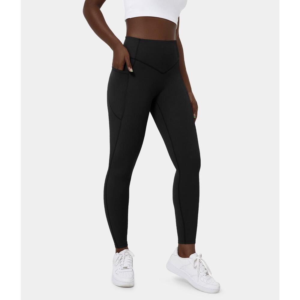 Halara SoCinched High Waisted Tummy Control Pocket Shaping Ultrasculpt Leggings